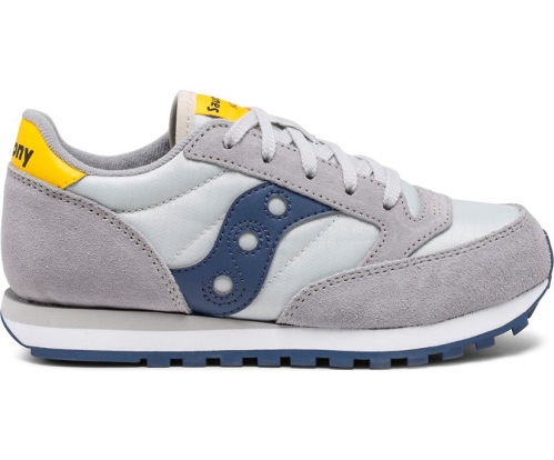 Tenis Saucony Jazz Original Niños Zapatillas Gris / Azules / Amarillo México MX-918-WF